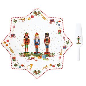 Plat à Tarte En Porcelaine En Forme D’Etoile Ø 32 CM Collection Casse Noisette