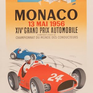 Affiche – Monaco 13 Mai 1956 – XIVe Grand Prix Automobile