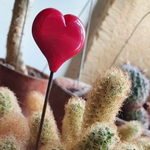 Passion Coeur en verre de Murano-Accessoire déco fait-main