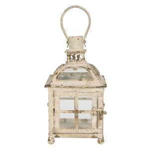 Lanterne 17x17x27 CM Beige En Fer