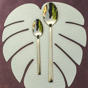 Set de table feuille or