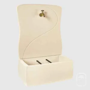 Fontaine murale Design ton blanc 110 cm