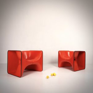 CH. GERMANAZ, fauteuils Half & Half, Airborne, circa 1968