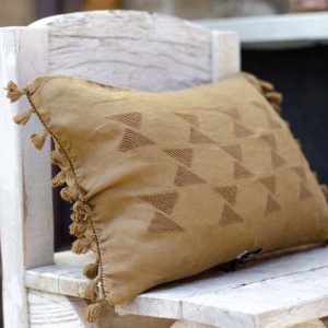 Coussin + taie kaki