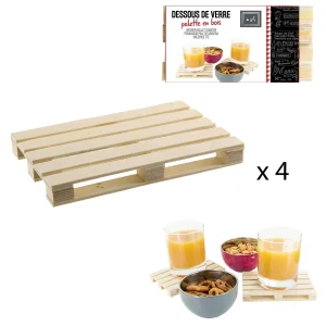 dessous de verre palette bois