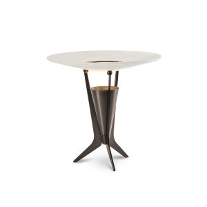 Lampe à poser Aragon – Bronze & albâtre