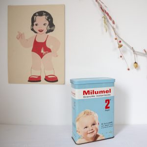 Boite vintage bébé Milumel