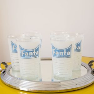 6 verres Fanta vintage