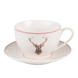 Tasse Et Sous-Tasse En Porcelaine 20 CL Collection Hello My Deer