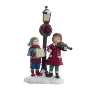Objet De Décoration De Noël Lumineux En Résine Chant De Noël 14x8x21 CM