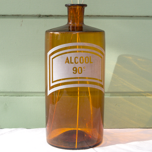 Flacon d’apothicaire alcool 90