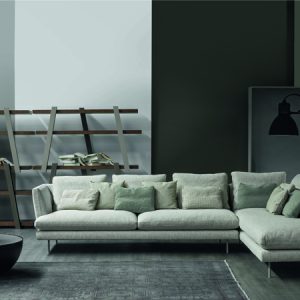 Canapé Lars Angle – 325/160 cm – Tissu cat. 600 Gris