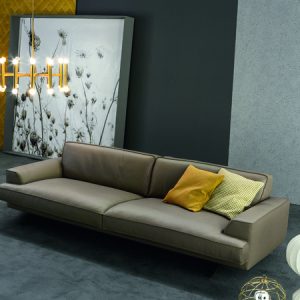 Canapé Slab – 220 L cm – Cuir Capri