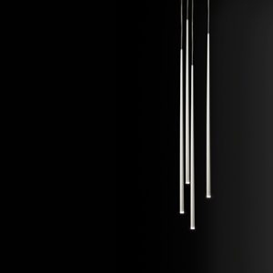 Suspension SLIM – 4 sources – laqué blanc mate