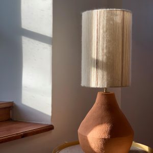 Lampe de table  Grès roux