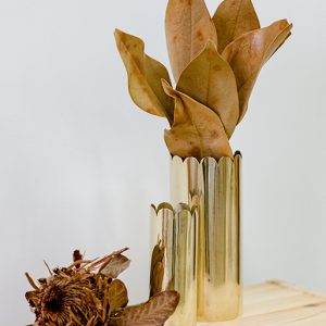 Vase doré en laiton | 2 tailles
