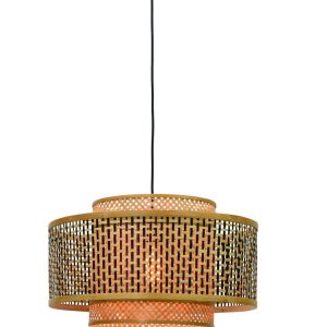 Suspension Bhutan Ø50 cm avec abat-jour en Bambou naturel au design naturel par Good & Mojo