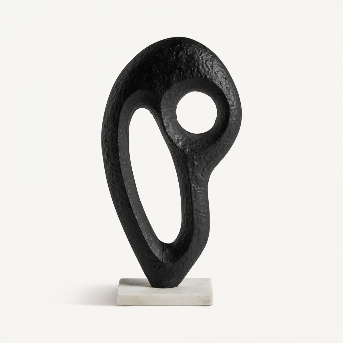 Sculpture abstraite Messier noir Vical Home 42cm