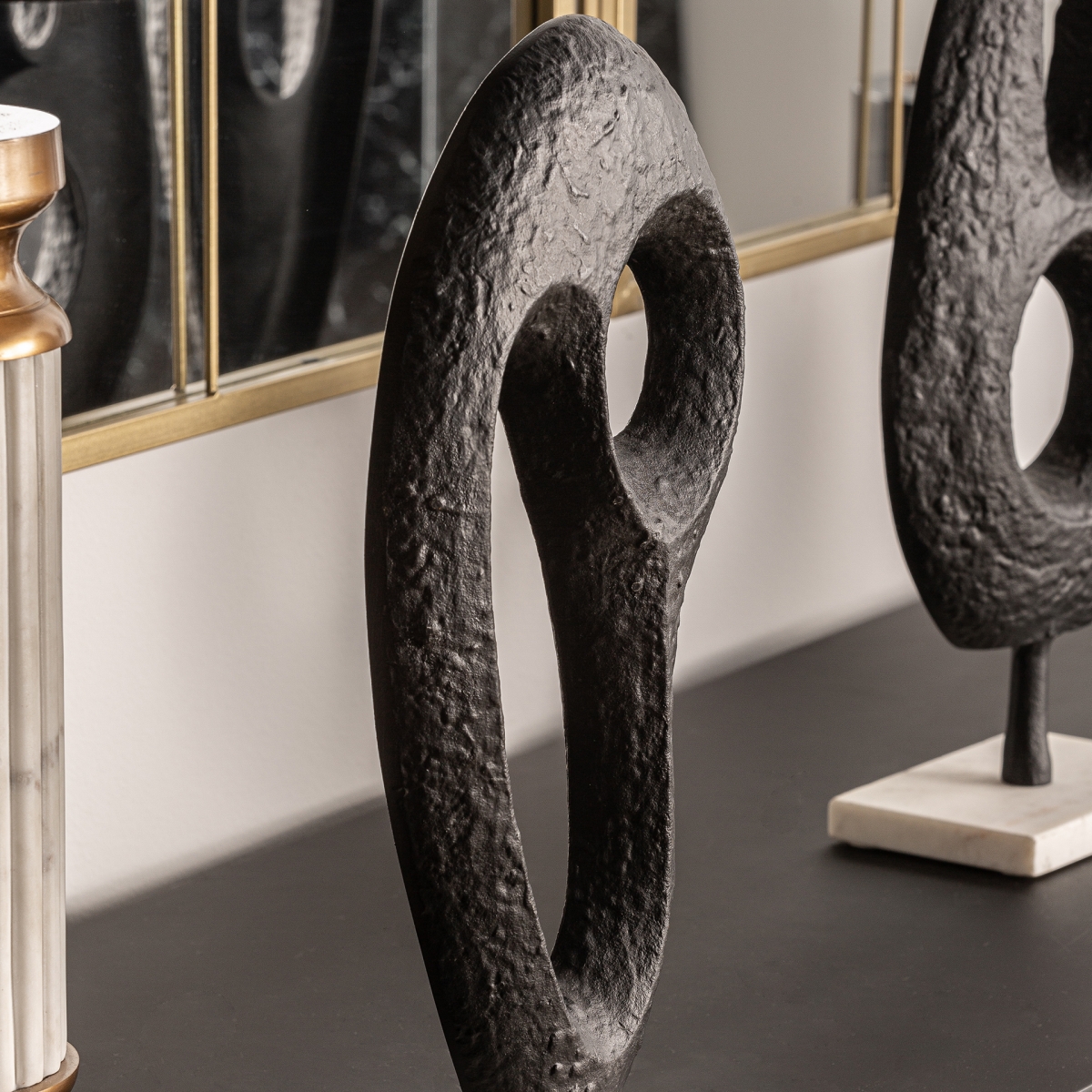 Sculpture abstraite Messier noir Vical Home 42cm – Image 4