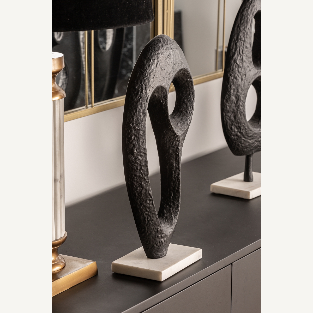 Sculpture abstraite Messier noir Vical Home 42cm – Image 5