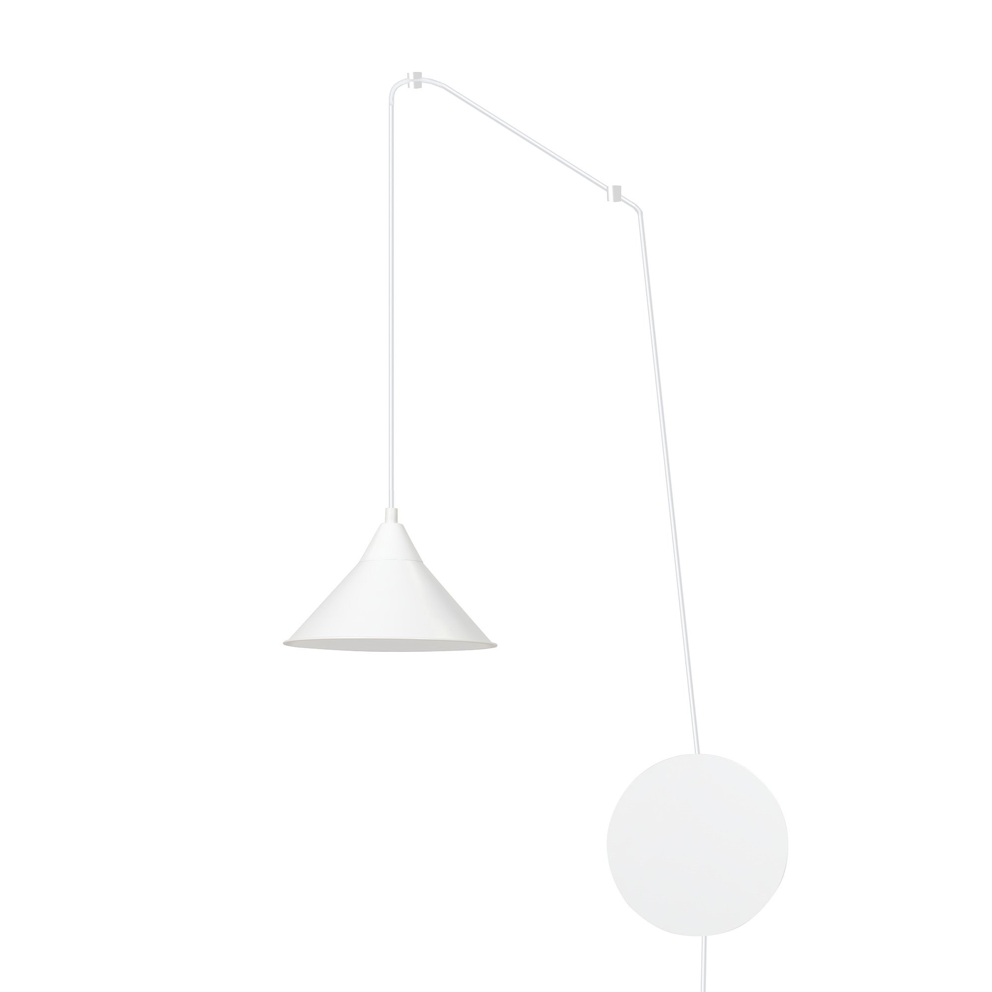 Suspension Abramo avec base et cache-ampoule en métal au design contemporain par Emibig – Image 2