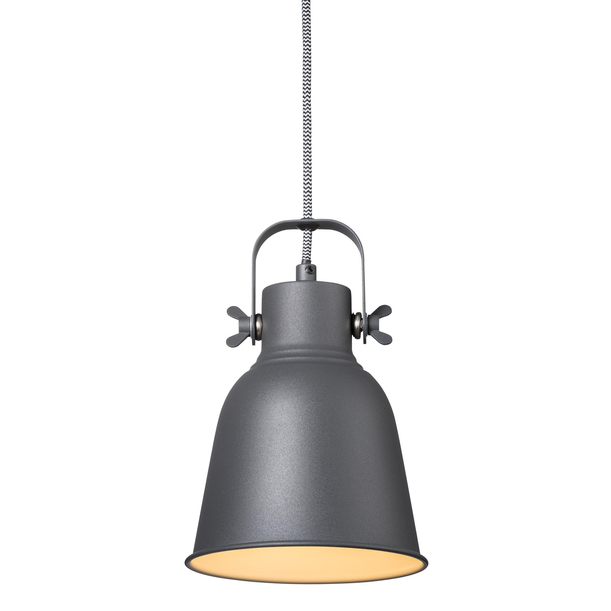 Suspension Adrian cadre en métal avec abat-jour en forme de cloche orientable au design industriel par Nordlux – Image 2