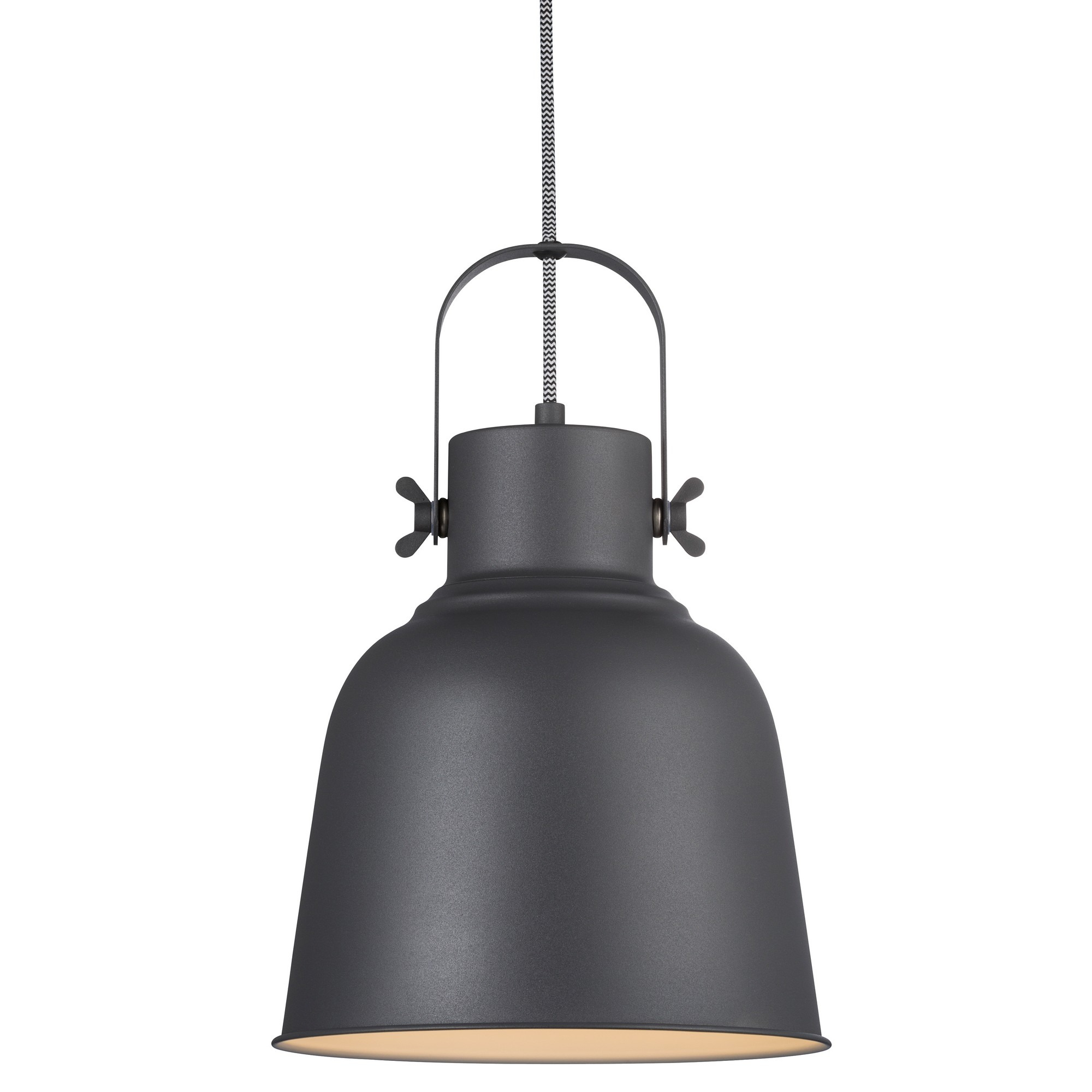 Suspension Adrian cadre en métal avec abat-jour en forme de cloche orientable au design industriel par Nordlux – Image 8