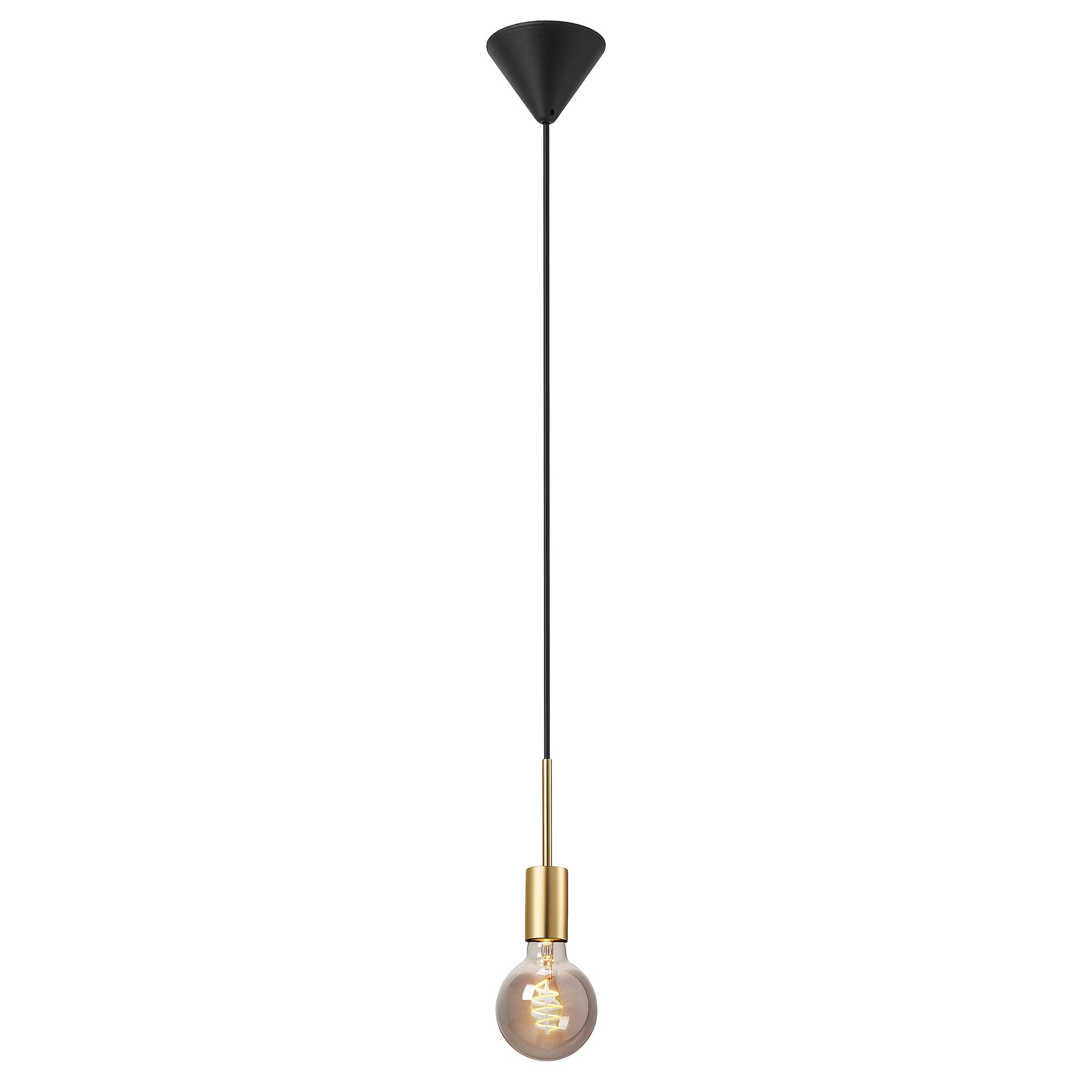 Suspension Paco en métal avec abat-jour tubulaire pour ampoule décorative au design industriel par Nordlux – Image 5