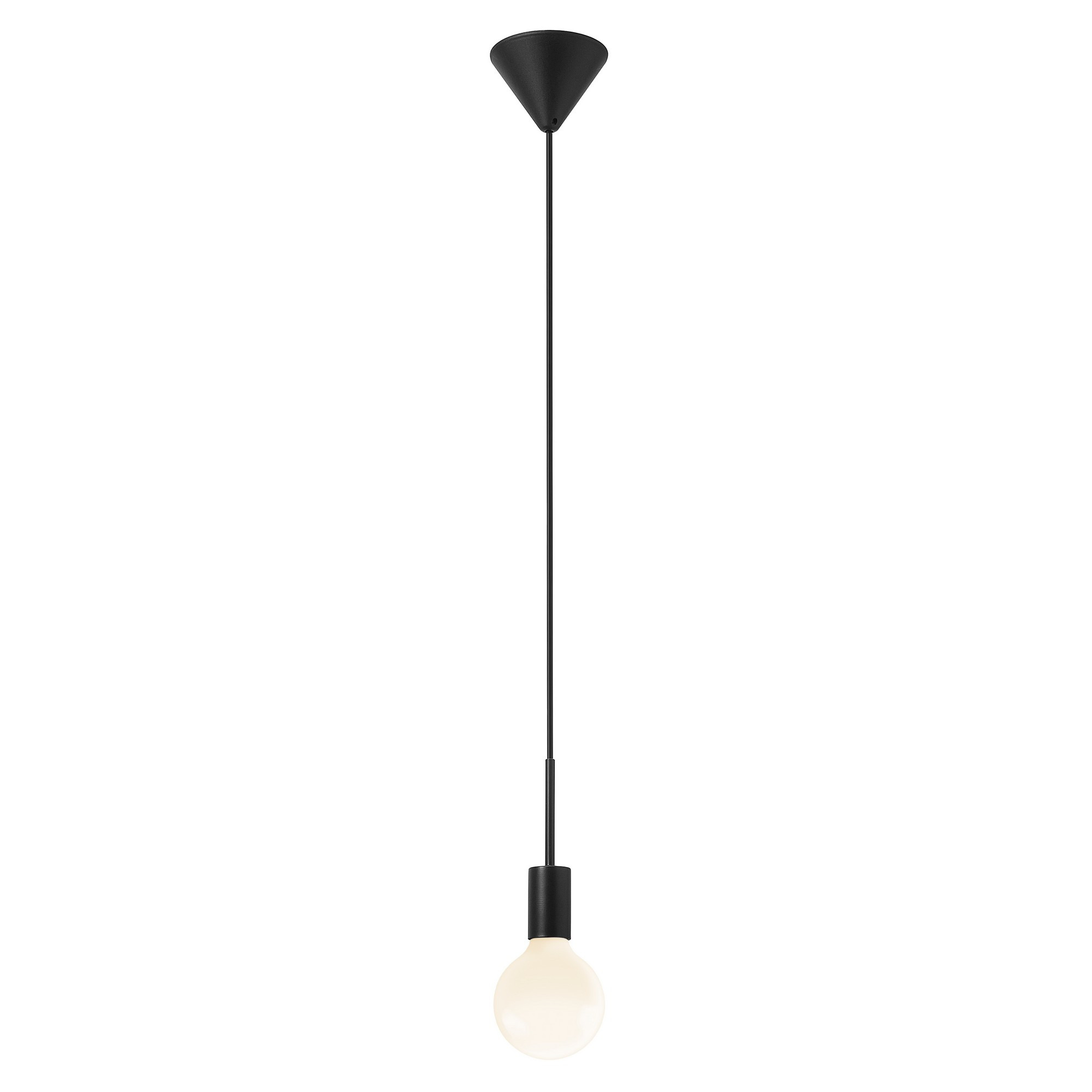 Suspension Paco en métal avec abat-jour tubulaire pour ampoule décorative au design industriel par Nordlux – Image 3