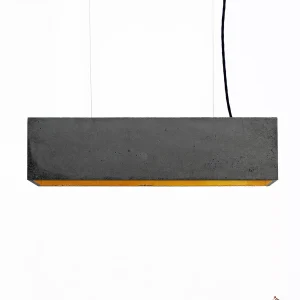 Suspension B4 en béton foncé au design industriel par Stefan Gant x Gant light