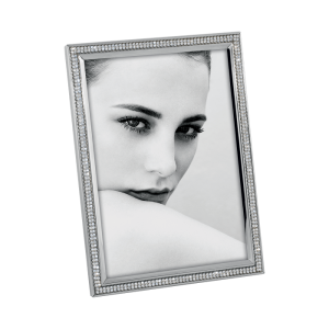 Cadre photo en métal et strass – 13x18cm