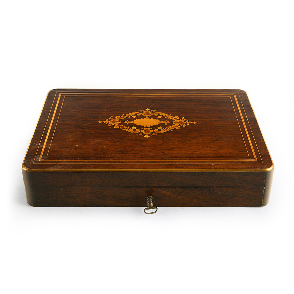 Boite de jeux du XIXème siècle en marqueterie – Image 3