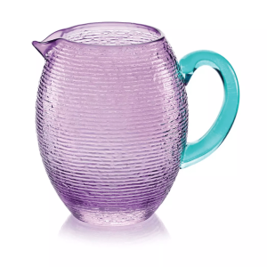 Carafe en verre soufflé améthyste – « Multicolor » – 1.7L