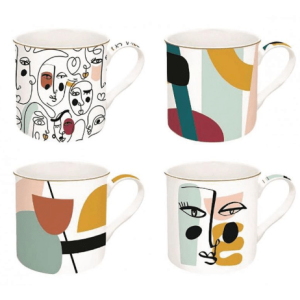 Coffret 4 mugs Modernisme