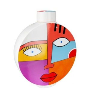 Vase à Couvercle – « Grafic-Face » – H28cm