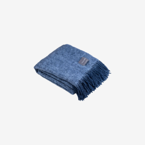 Plaid Mohair – Denim & Sky Blue Melange