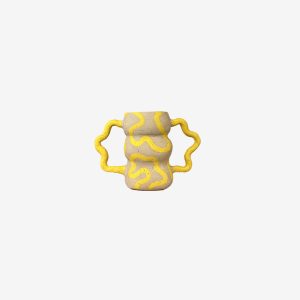 Vase Groovy Stripes | Jaune