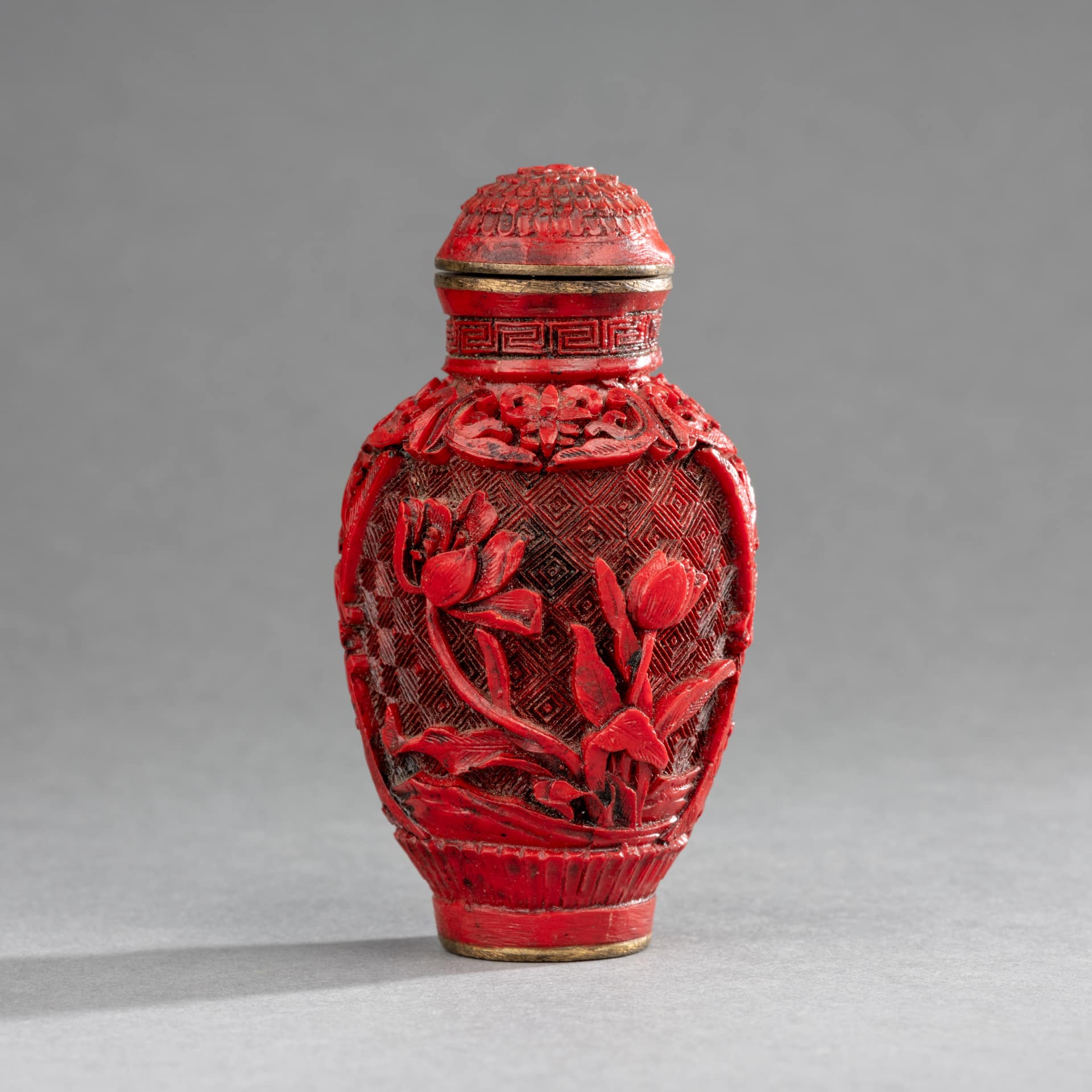 Tabatière en laque cinabre, XIXe siècle – Image 2