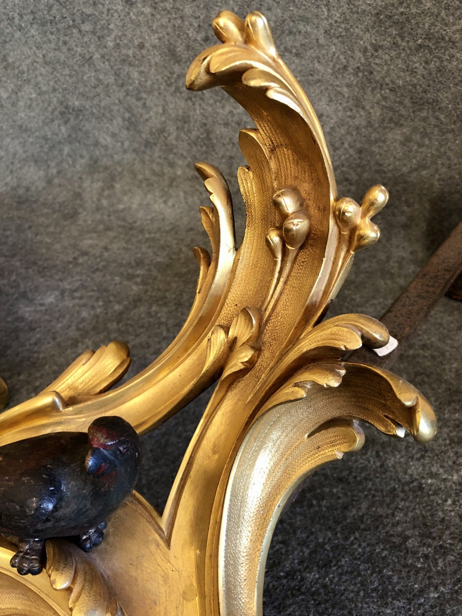Paire de chenets en bronze, Vienne, XIXe siècle – Image 7