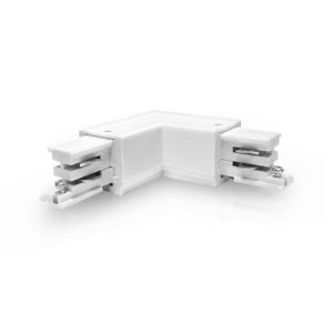 CONNECTEUR TRIPHASE COUDE L CIRCUIT INTÉRIEUR DROIT BLANC