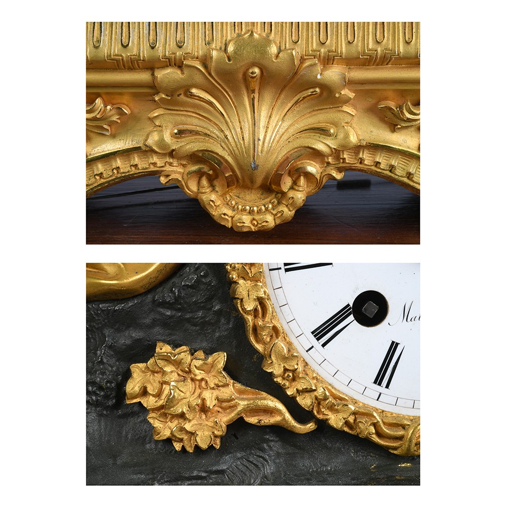 Horloge Sainte Marie Madeleine sous globe Charles X – Image 4