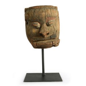 Masque indien en bois, circa 1850