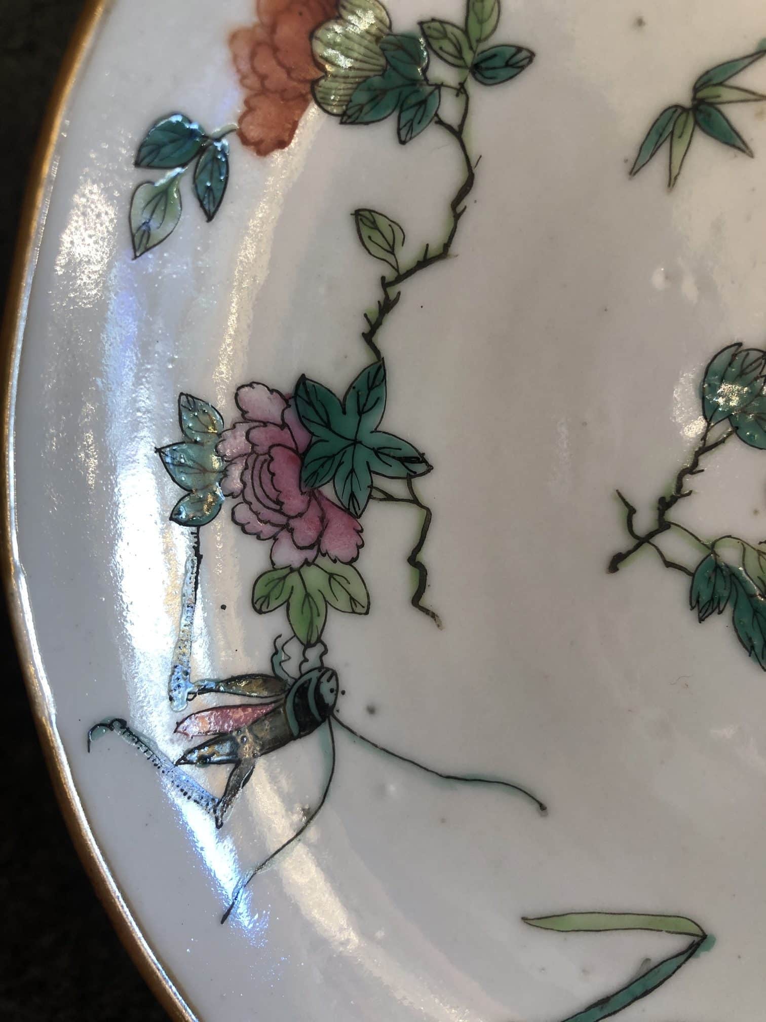 Petite assiette en porcelaine. Chine, XIXe siècle – Image 7