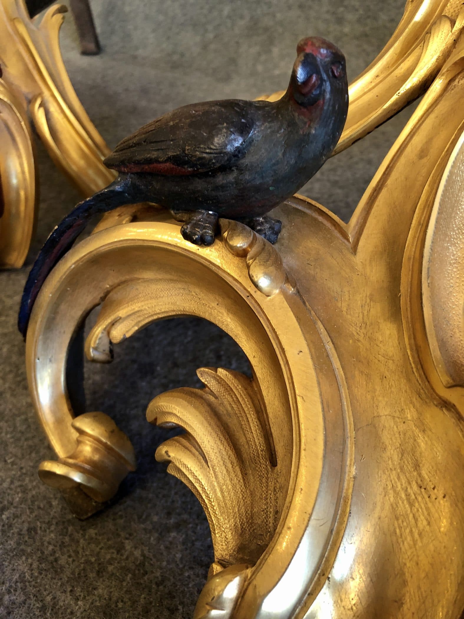 Paire de chenets en bronze, Vienne, XIXe siècle – Image 8