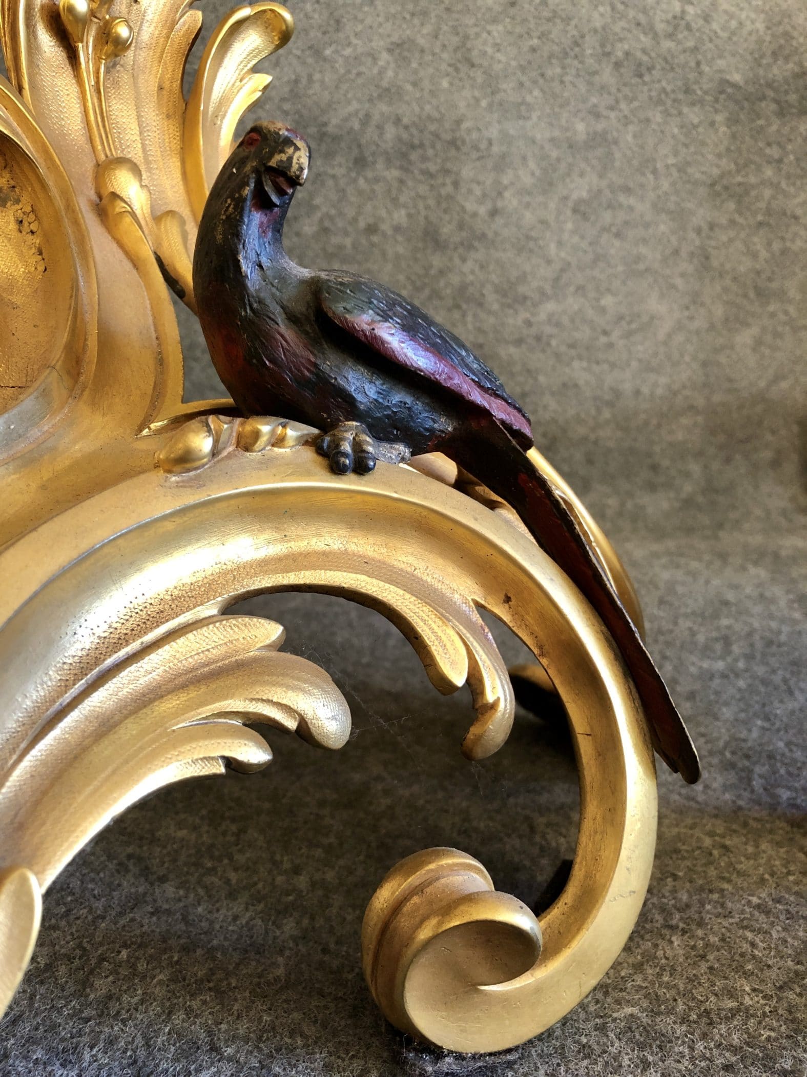Paire de chenets en bronze, Vienne, XIXe siècle – Image 5