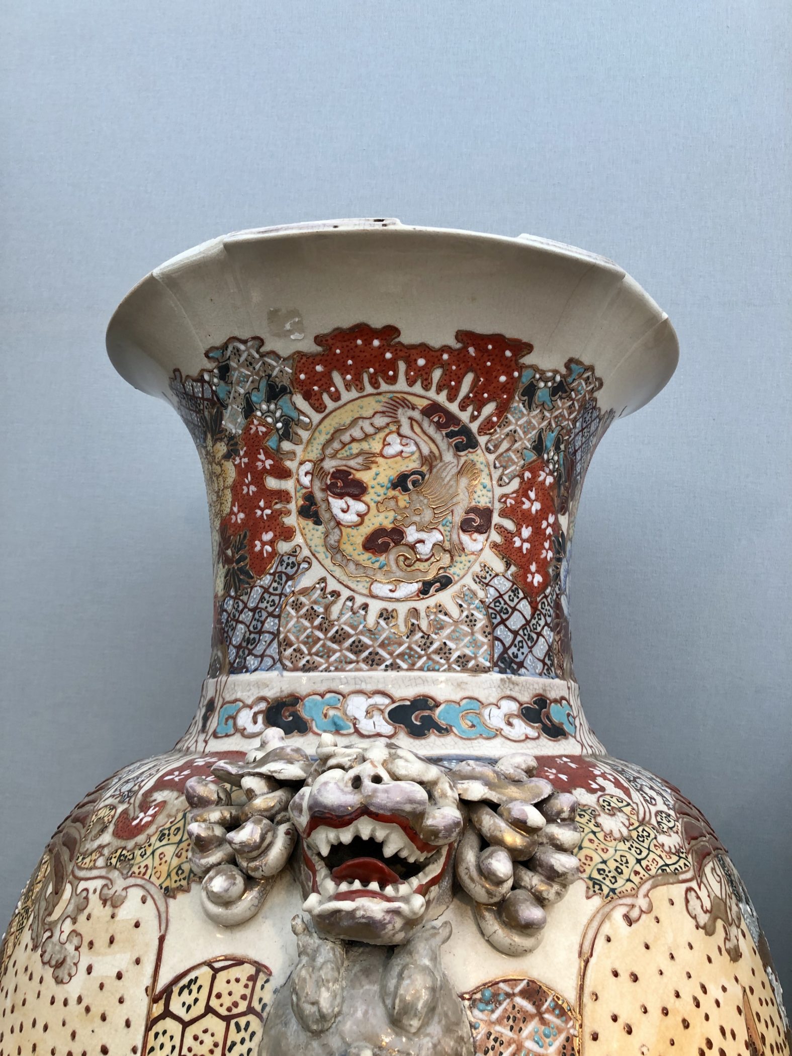 Paire de hautes potiches satsuma, XIXe siècle – Image 6