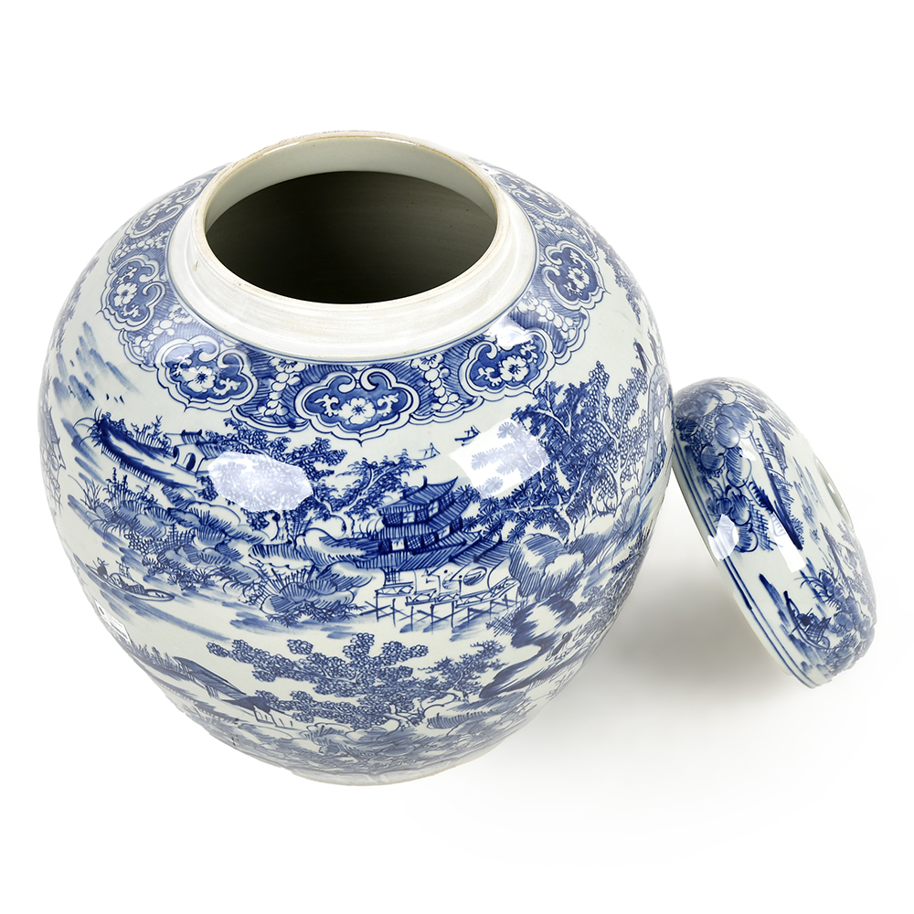 Pot en Céramique Asiatique avec Couvercle – Image 3