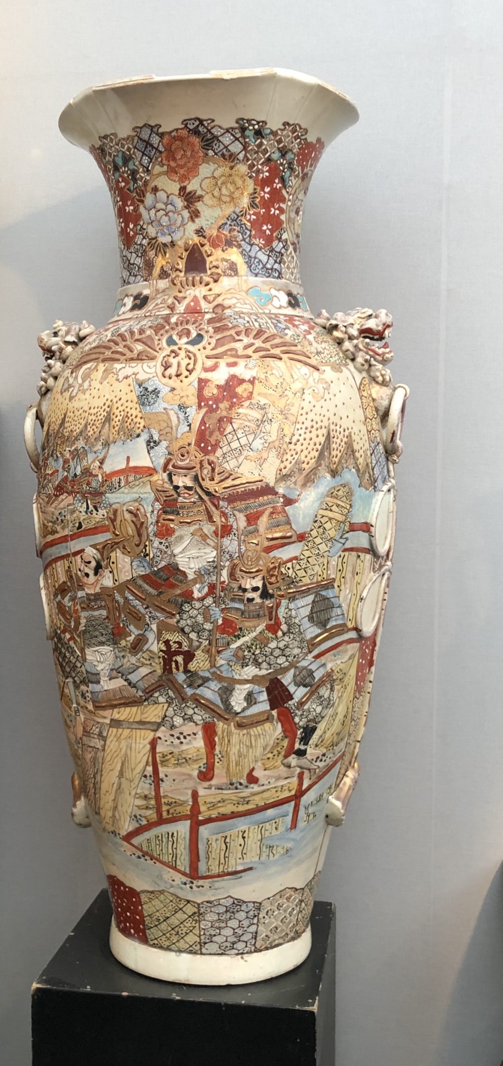 Paire de hautes potiches satsuma, XIXe siècle – Image 3