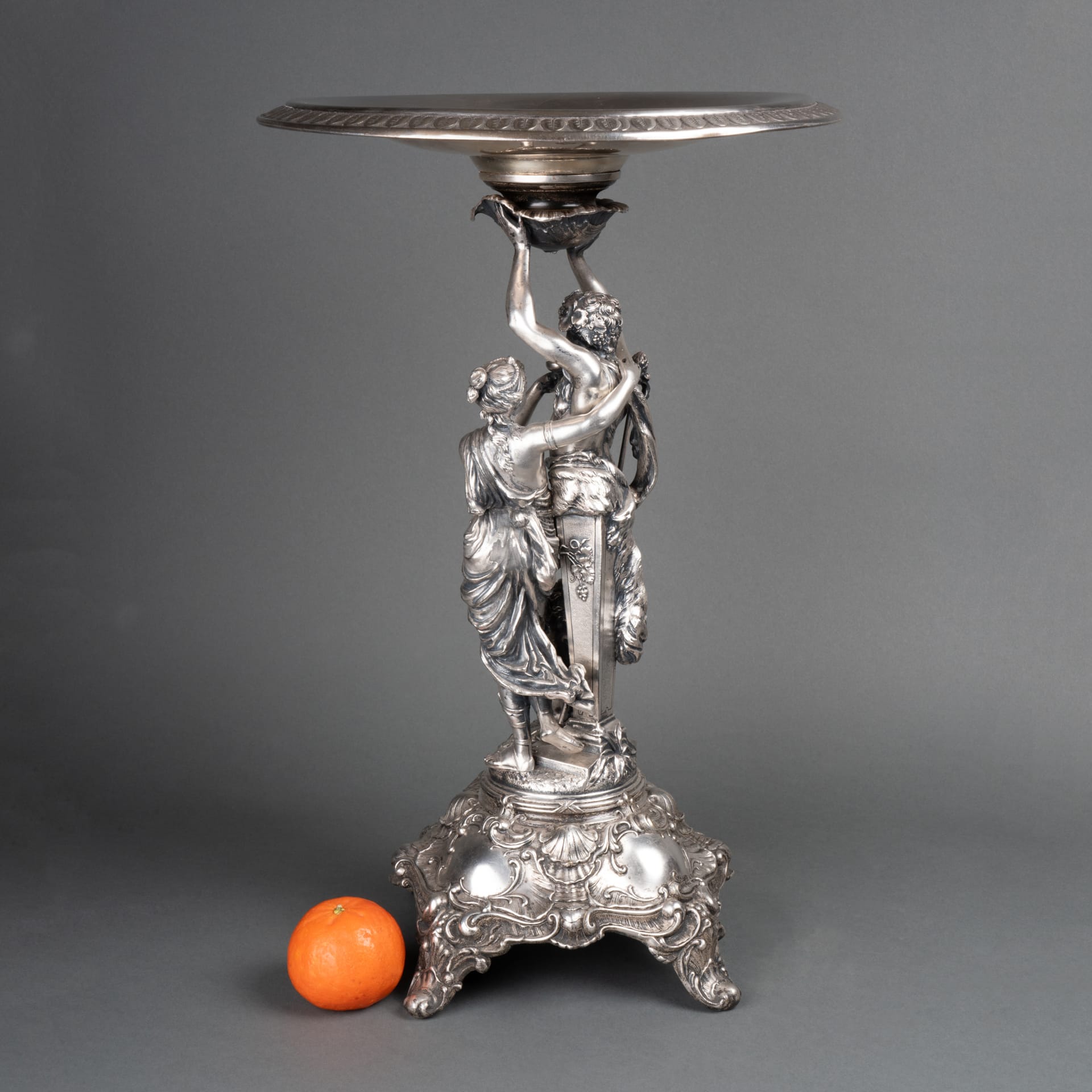 Présentoir en métal et/ou bronze argenté, XIXe siècle – Image 4
