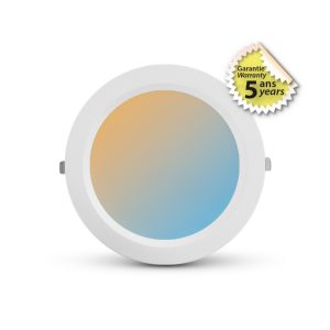 SPOT LED FIXE BLANC ROND 25-30W CCT GARANTIE 5 ANS